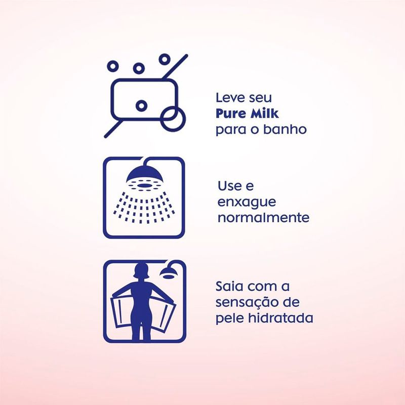 sabonete em barra nivea pure milk 6 unidades 90g cada