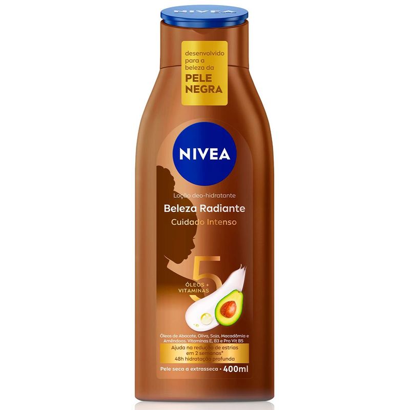 kit hidratante nivea beleza radiante 400ml cada
