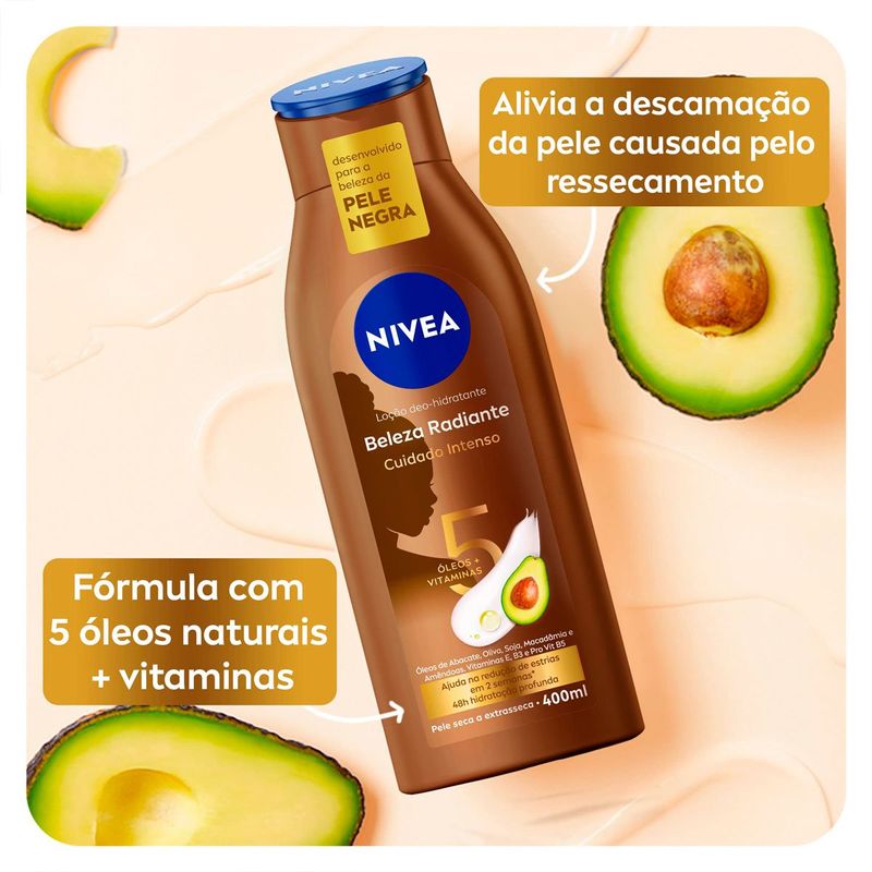 kit hidratante nivea beleza radiante 400ml cada