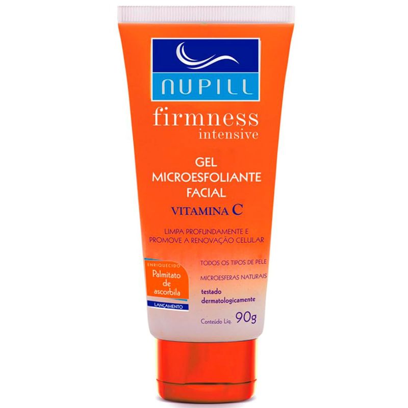gel microesfoliante facial nupill vit c 90g