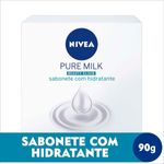 sabonete barra nivea pure milk fresh 90g