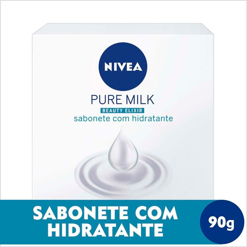sabonete barra nivea pure milk fresh 90g