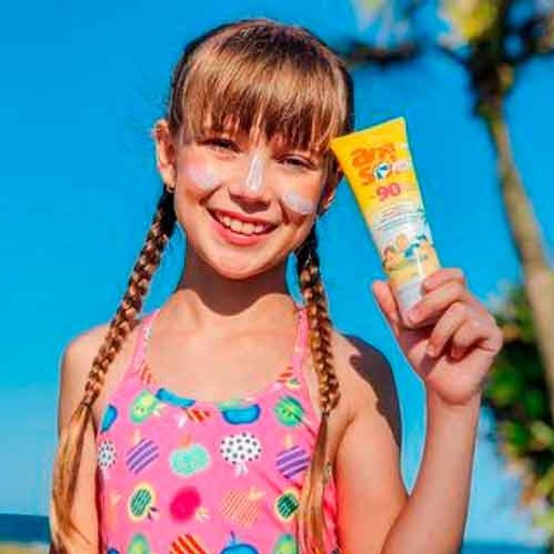 kit protetor solar anasol corporal kids fps90 100g e facial fps 50 60g