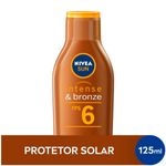 loção bronzeadora nivea sun intense & bronze fps 6 125ml
