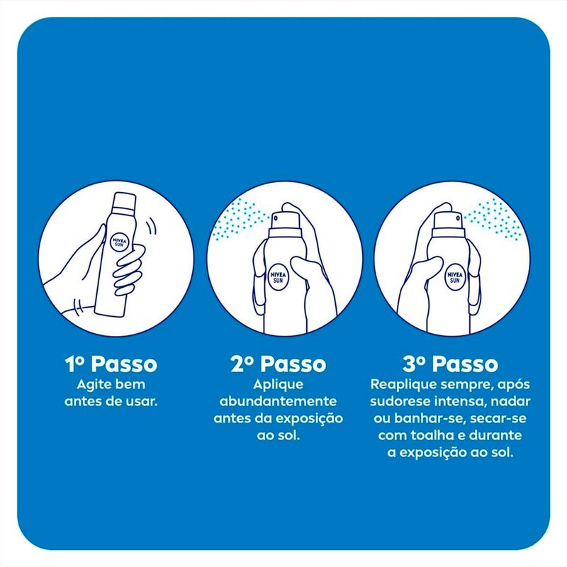 protetor solar corporal spray nivea sun protect&fresh fps30 200ml