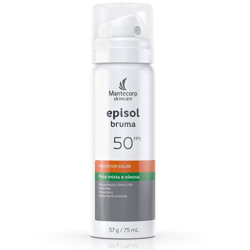 protetor solar facial episol spray bruma fps50 75ml