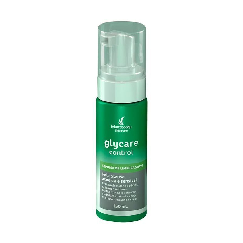 espuma de limpeza glycare control 150ml