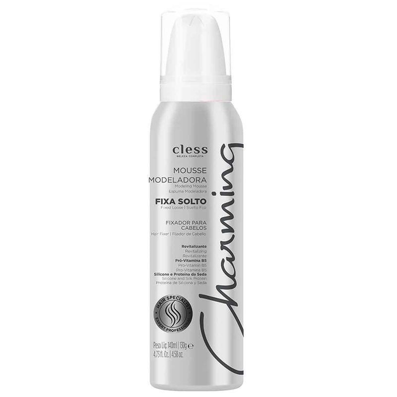 mousse modelador cless normal fixa solto charming 140ml