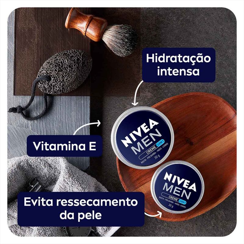 creme hidratante corporal nivea men 4 em 1 30g