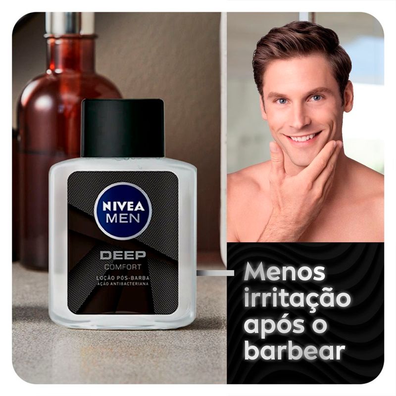 loção pós-barba nivea men deep comfort 100ml