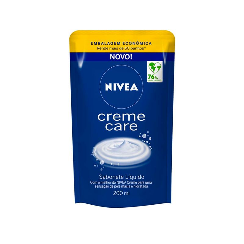 refil de sabonete líquido corporal nivea creme care 200ml