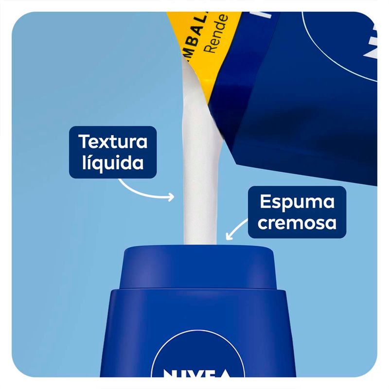 refil de sabonete líquido corporal nivea creme care 200ml