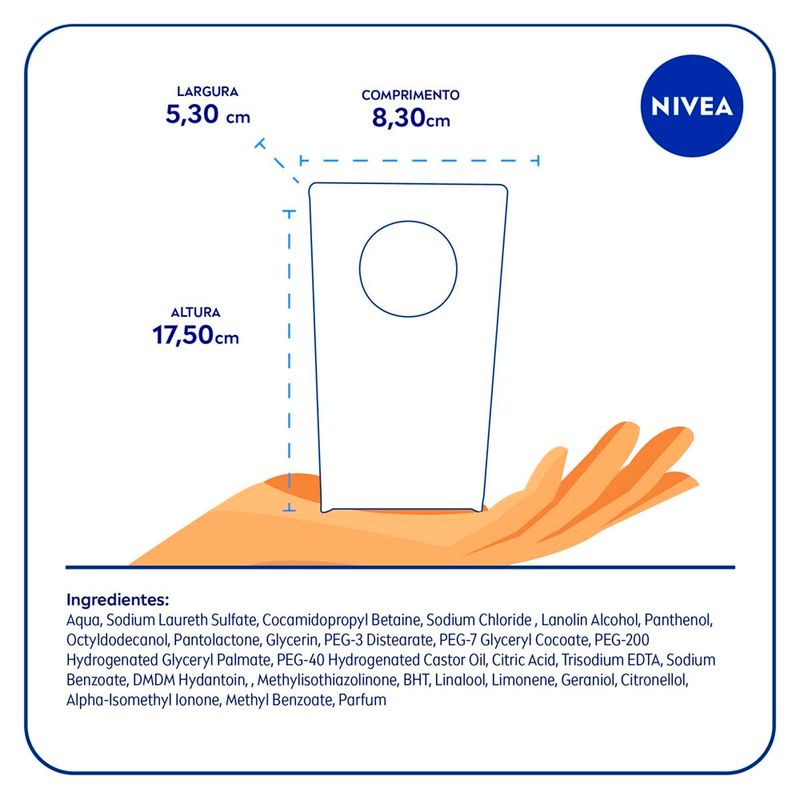 refil de sabonete líquido corporal nivea creme care 200ml