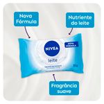 sabonete em barra hidratante nivea leite 85g