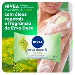 sabonete em barra hidratante nivea erva doce e óleos essenciais 85g