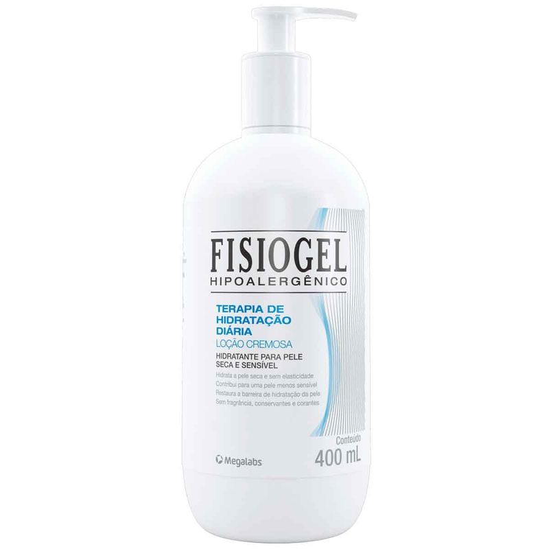 loção hidratante corporal fisiogel hidratação diária 400ml