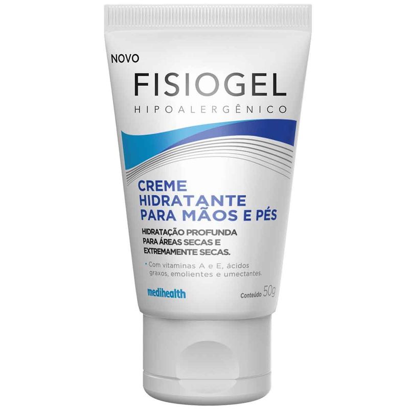creme hidratante para mãos e pés fisiogel 50g