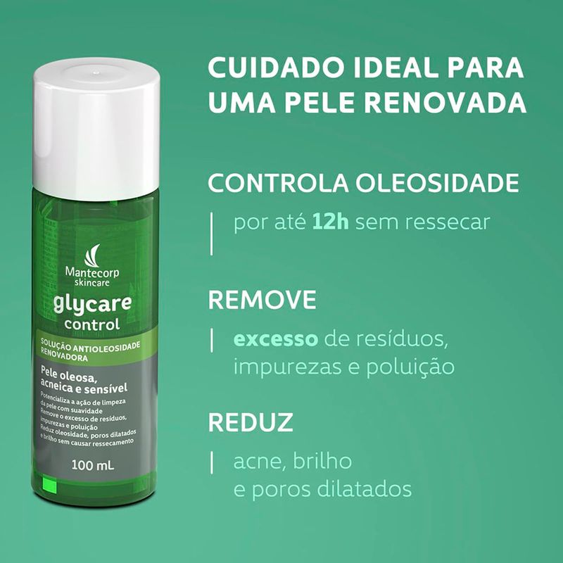 solução antioleosidade glycare control 100ml