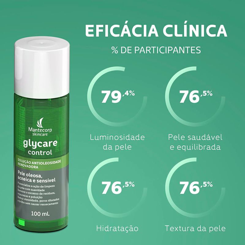 solução antioleosidade glycare control 100ml