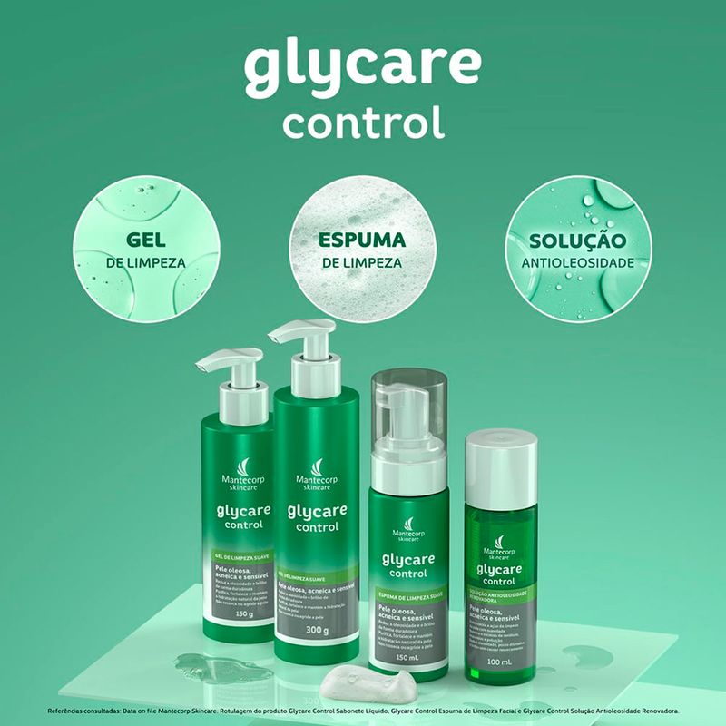 solução antioleosidade glycare control 100ml