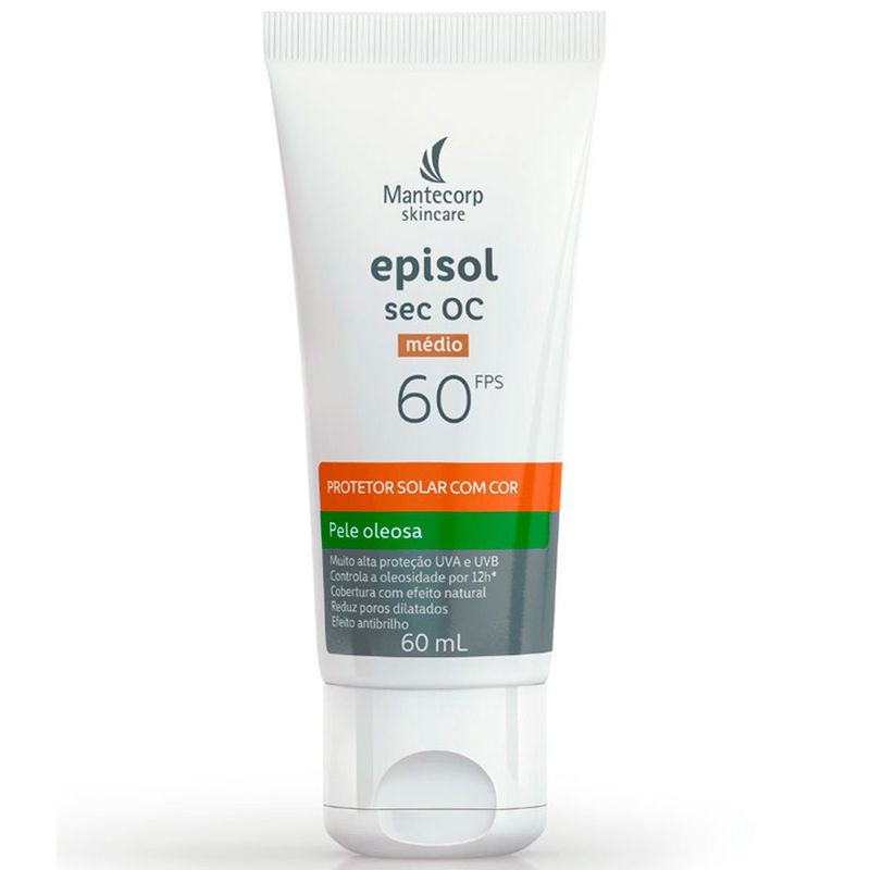 protetor solar episol sec oc fps60 médio 60ml