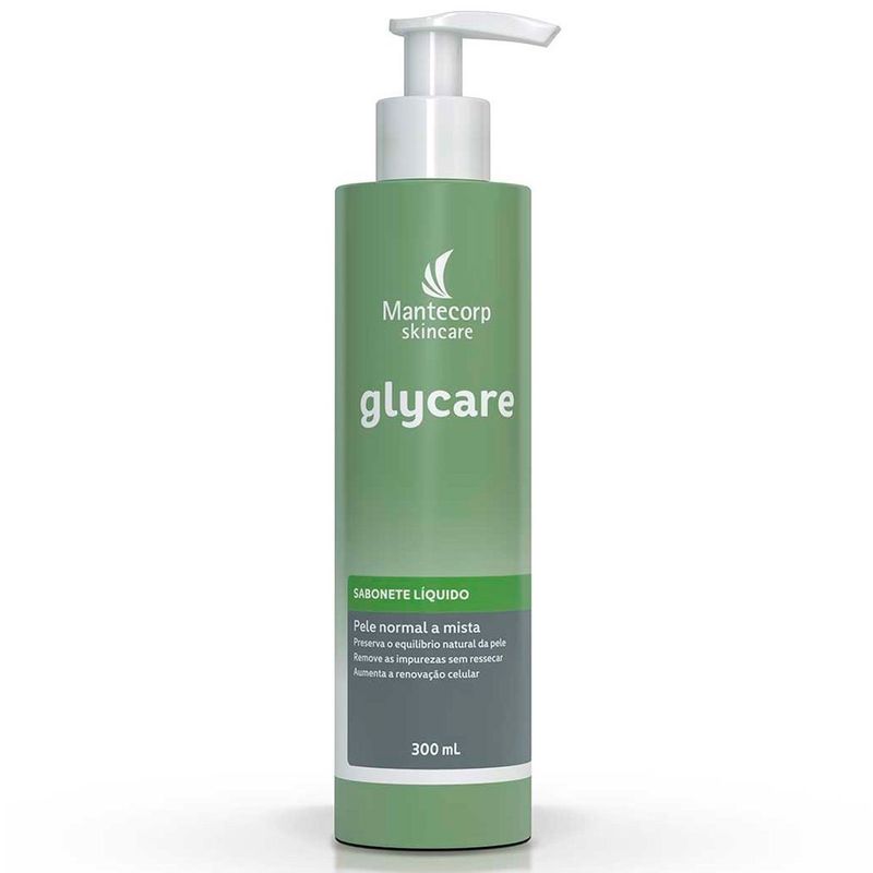 sabonete líquido glycare pele normal e mista 300ml