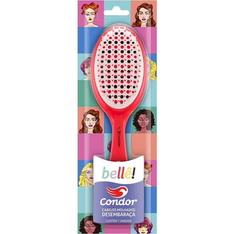 escova para cabelo belle oval 9724