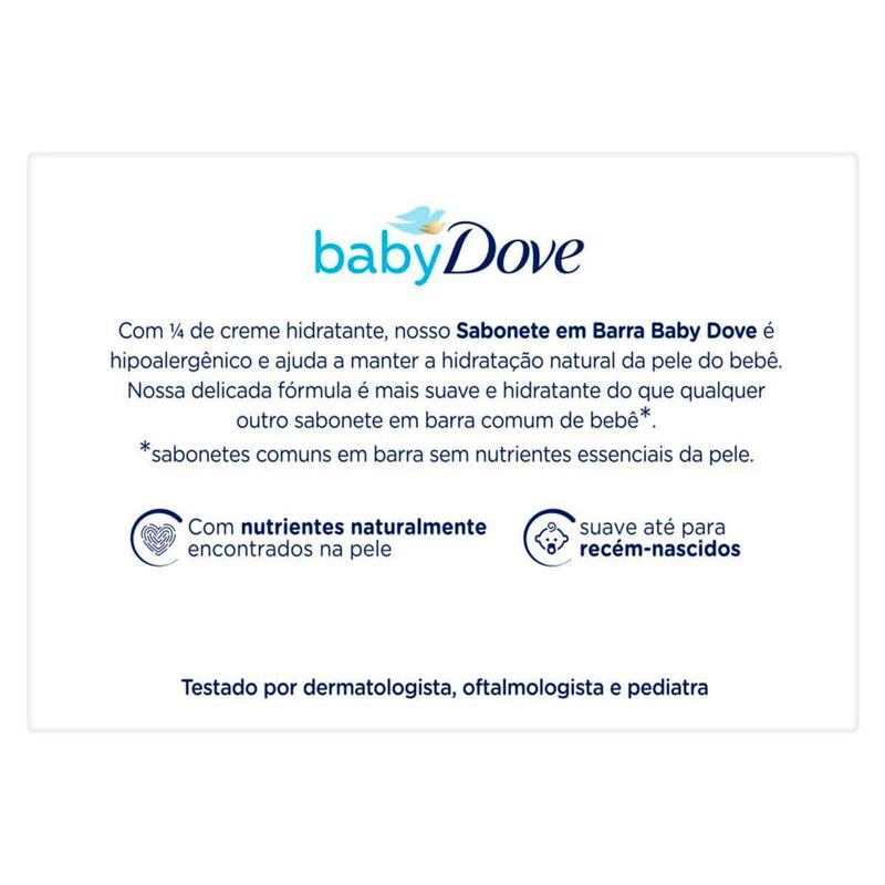 sabonete dove baby hidratação enriquecida 75g