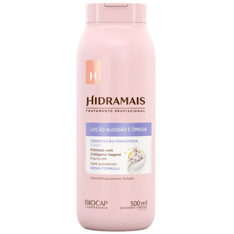 loção corporal hidramais algodão e ômega 500ml