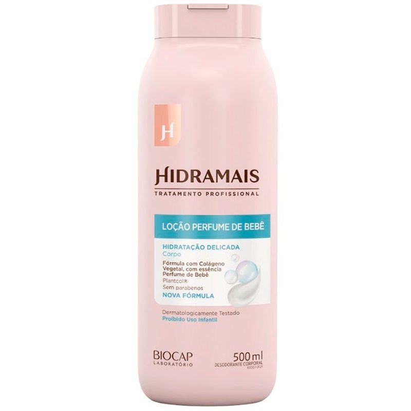 loção corporal hidramais perfume de bebê 500ml