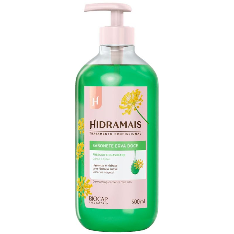 sabonete líquido hidramais erva doce 500ml