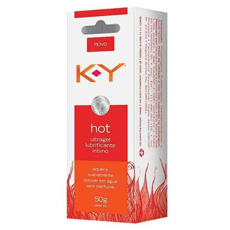 lubrificante íntimo ky hot ultragel 50g