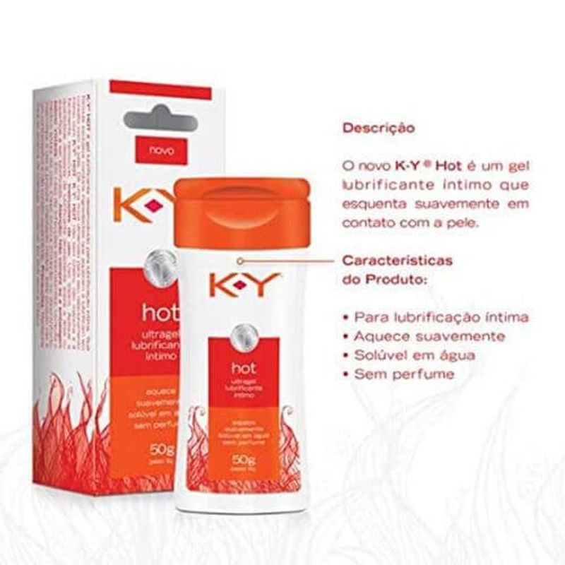 lubrificante íntimo ky hot ultragel 50g