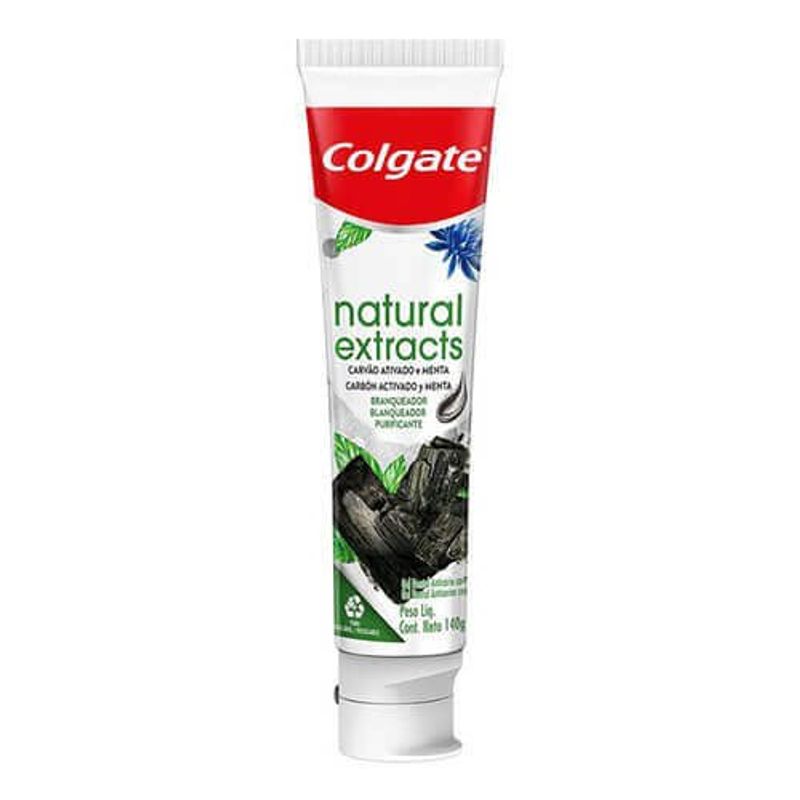 creme dental colgate natural extract purificante carvão ativado e menta 140g