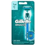 aparelho de barbear gillette mach3 acqua-grip 1 unidade