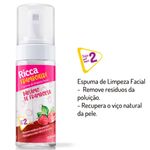 espuma de limpeza facial ricca framboair 150ml