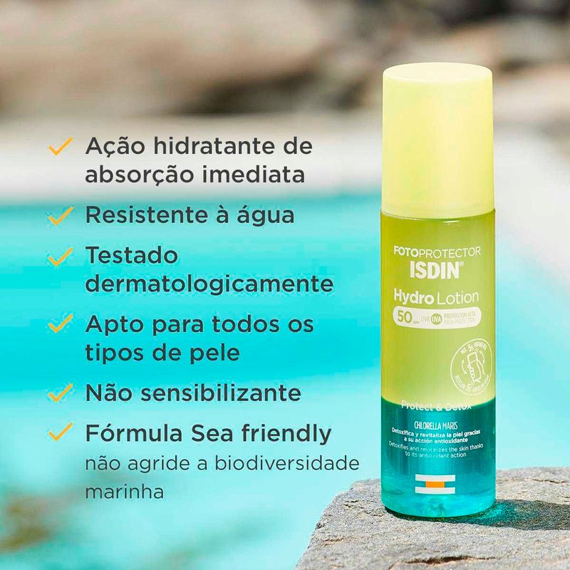 fotoprotetor isdin hidro lation fps50 200ml