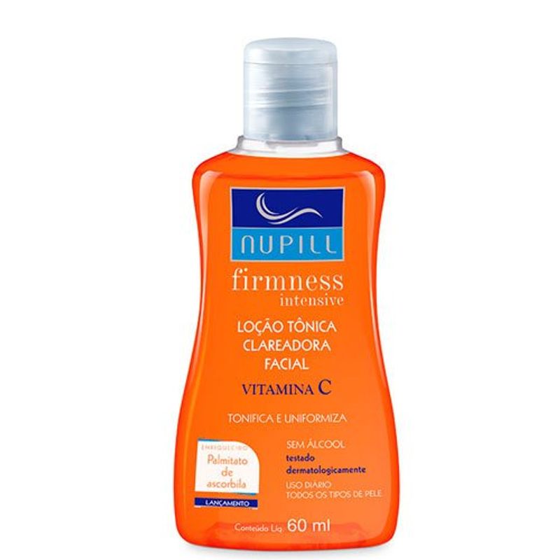 loção tônica clareadora facial firmness intensive 60ml - nupill