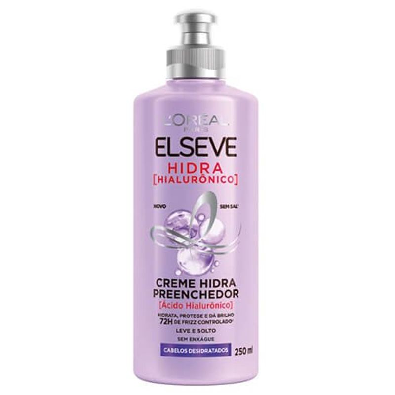 creme para pentear hidra preenchedor elseve hidra hialurônico 250ml