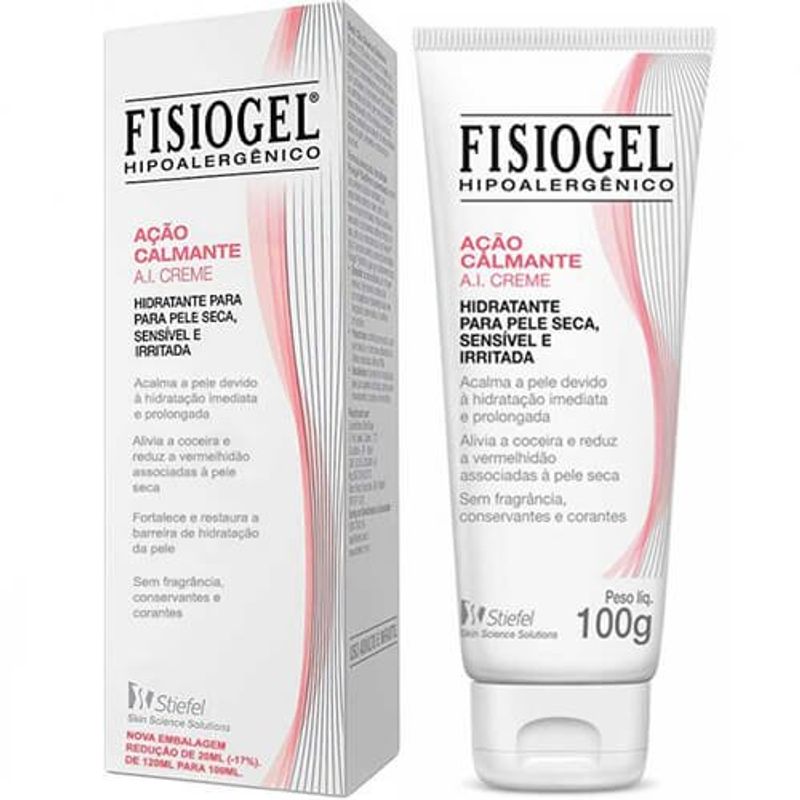 creme hidratante corporal fisiogel ação calmante a.i 100g