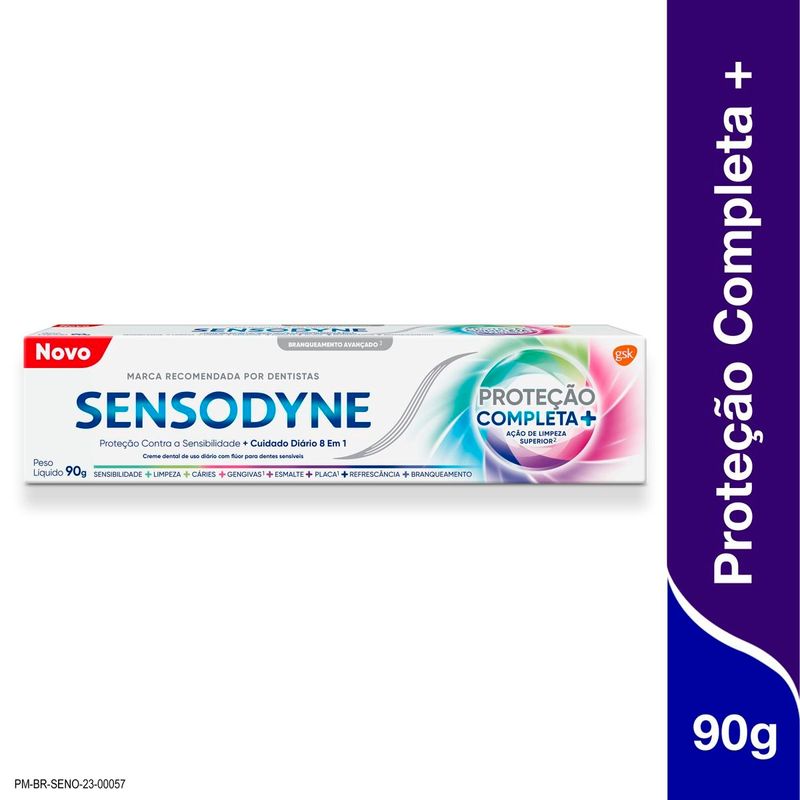 creme dental sensodyne proteção completa+ 90g
