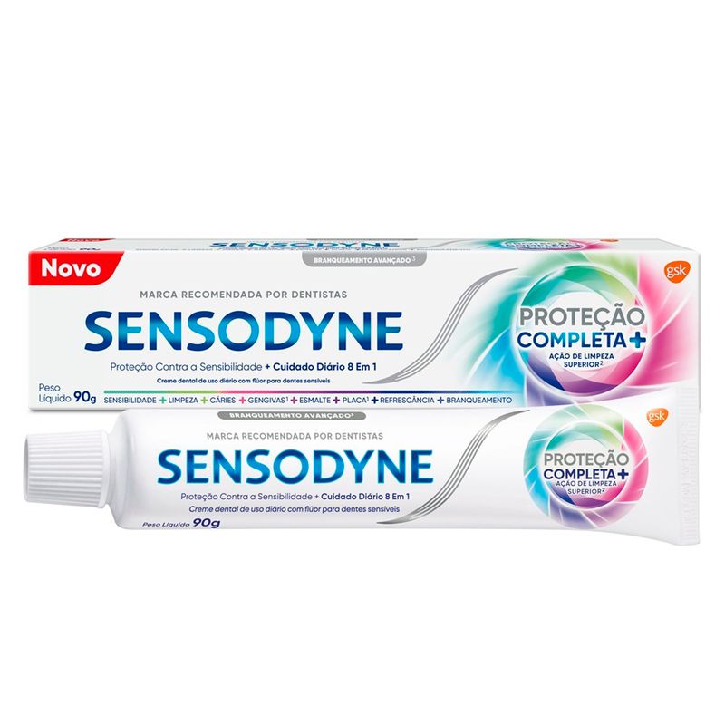creme dental sensodyne proteção completa+ 90g