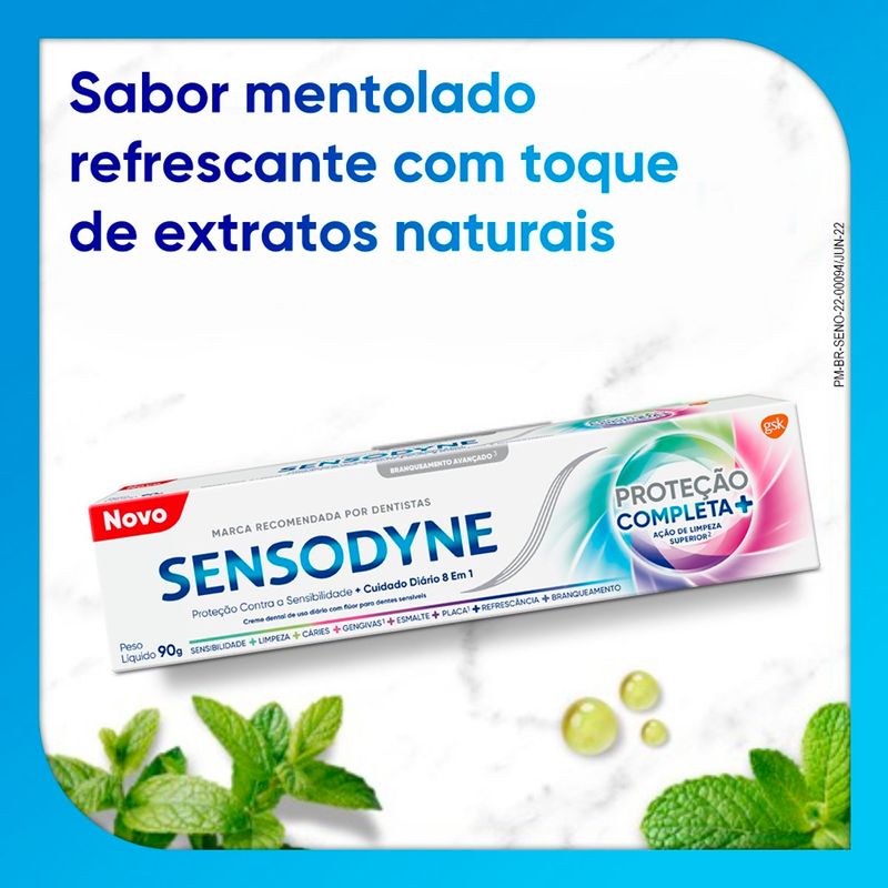 creme dental sensodyne proteção completa+ 90g