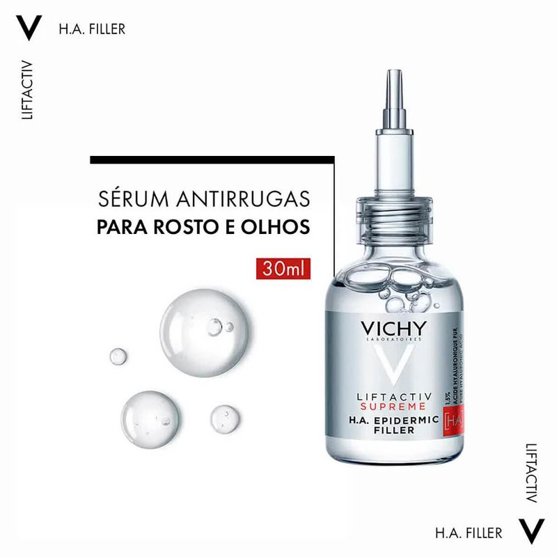 sérum rejuvenescedor vichy - liftactiv supreme h.a. epidermic filler - 30ml