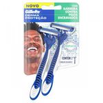 aparelho de barbear gillette derma proteção descartável 02 unidades
