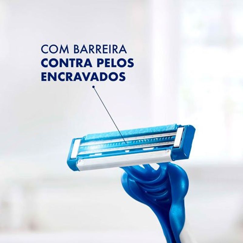 aparelho de barbear gillette derma proteção descartável 02 unidades