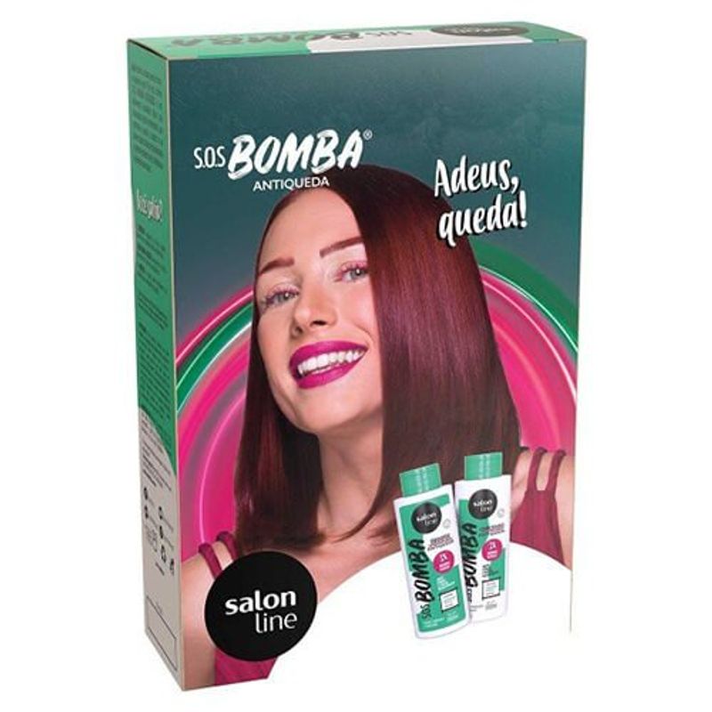 kit shampoo + condicionador antiqueda salon line 200ml