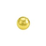 brinco antialérgico studex classic bolinha média dourado
