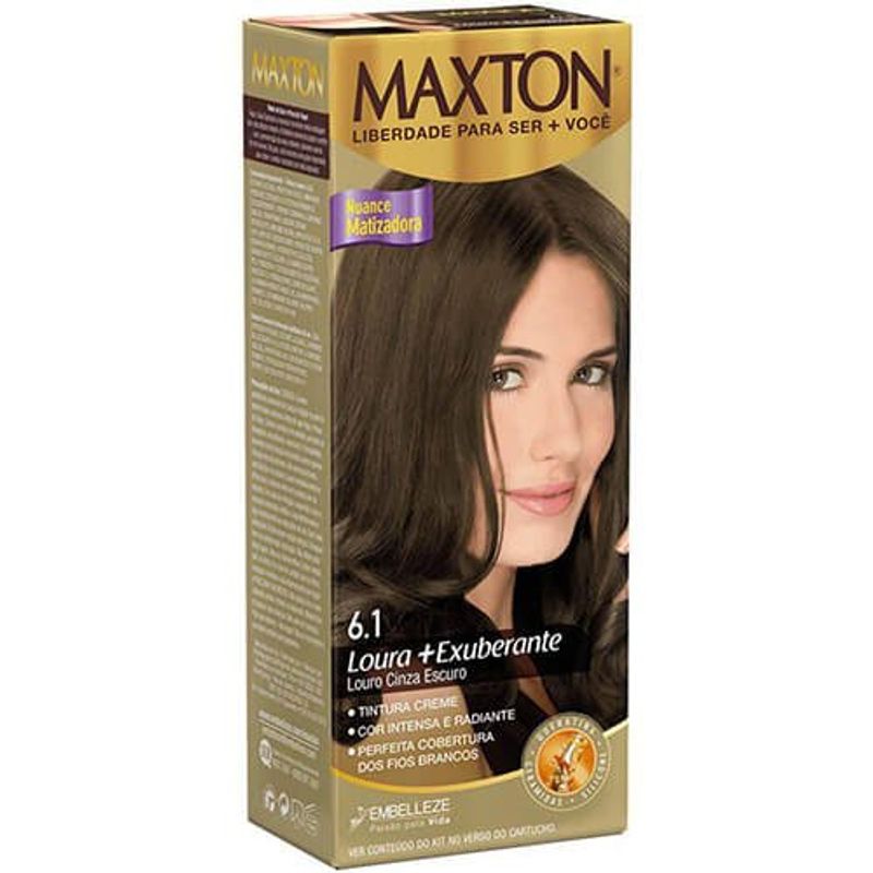 coloração maxton louro cinza escuro 6.1 titura creme