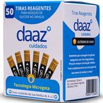 tiras reagentes para medição de glicose glicoo daaz 50 unidades